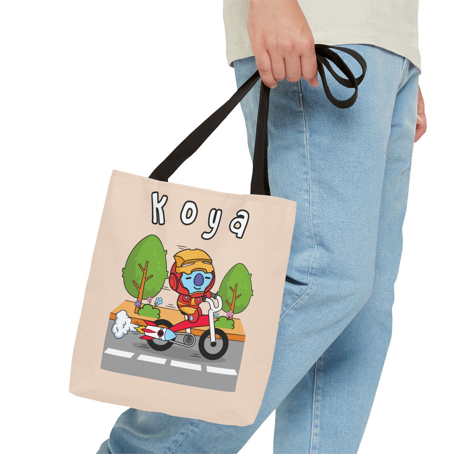 BT21 Koya Beige Tote Bag Single Design