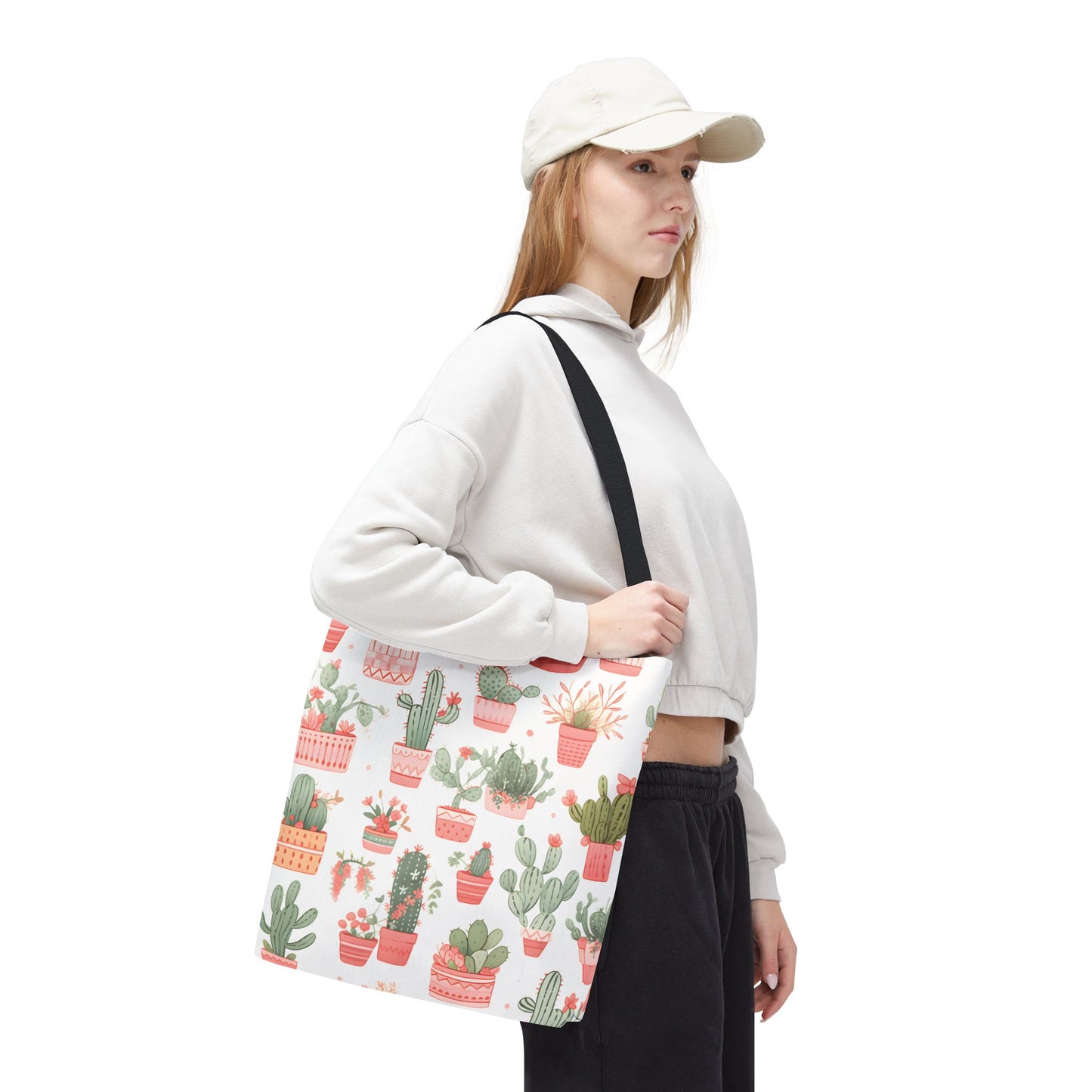 Cactus Pattern Tote Bag Design 6