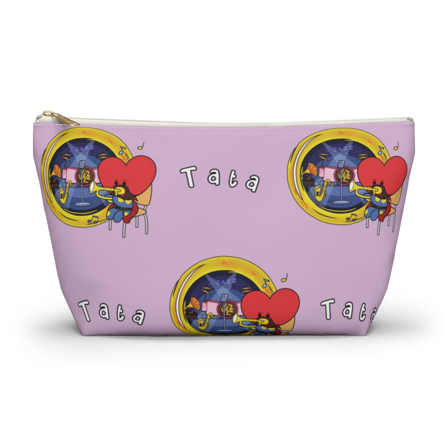 BT21 Tata Purple Pattern Travel Bag