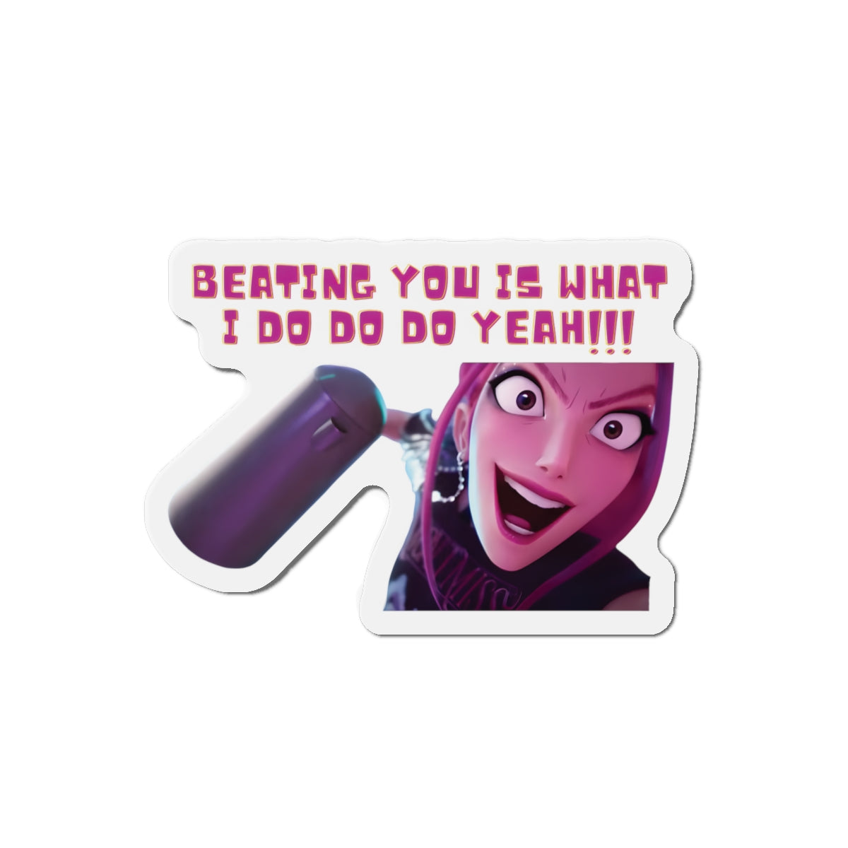 Kpop Demon Hunters Huntrix Mira Beating You Is What I do Magnet