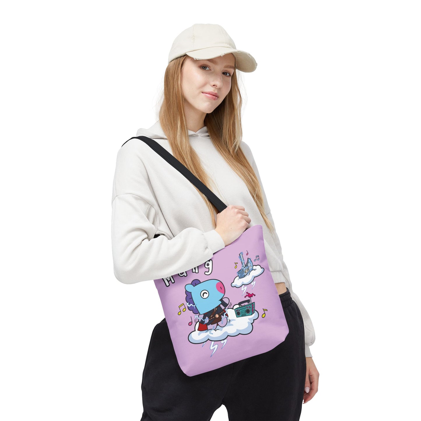 BT21 Mang Purple Tote Bag Single Design