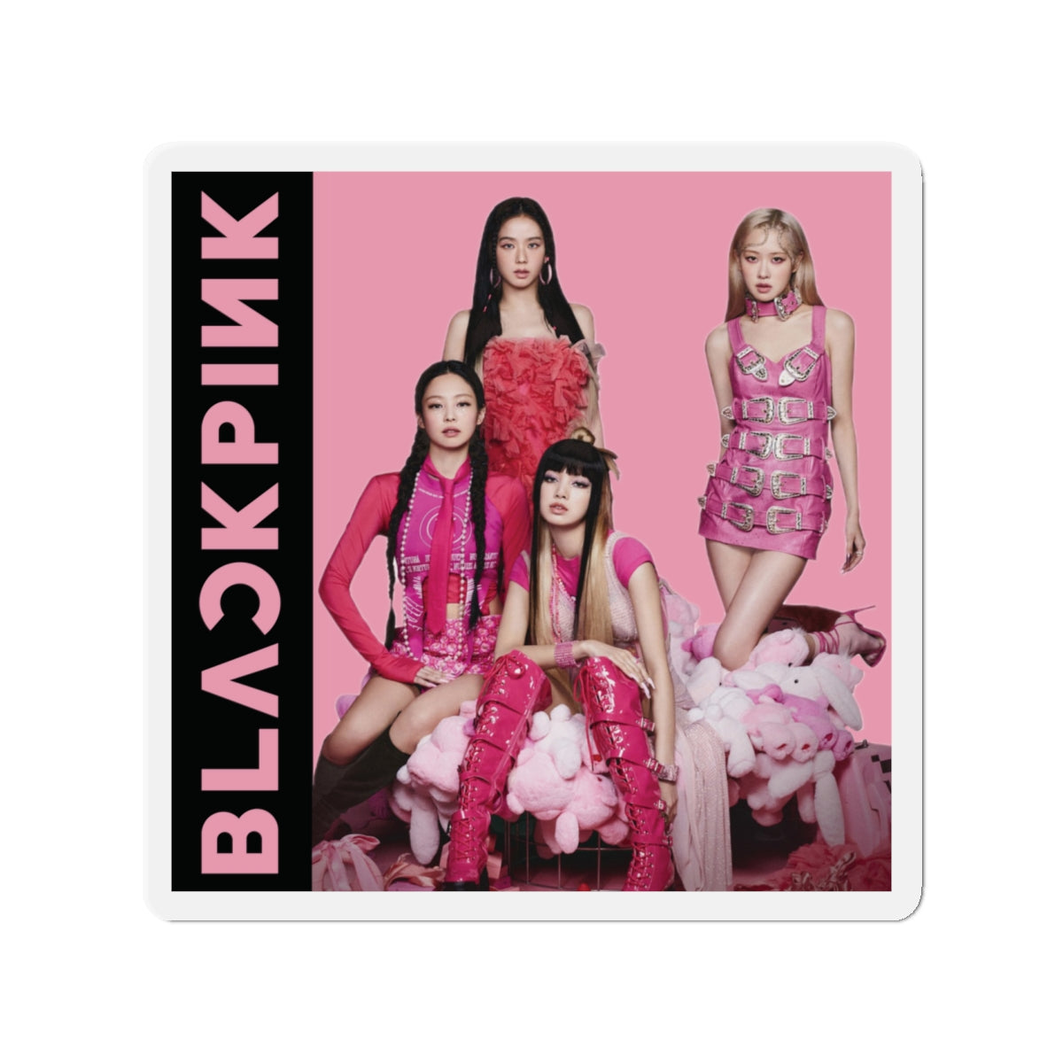 Black Pink Group Pink Magnet