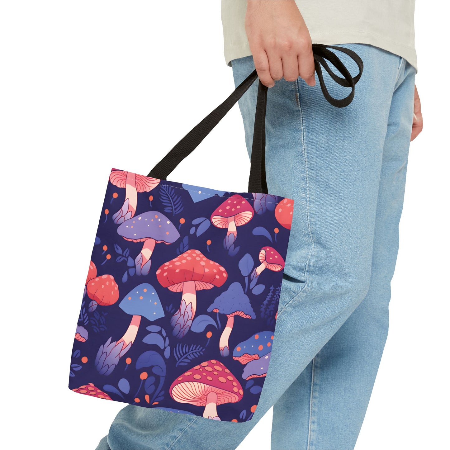 Mushroom Pattern Tote Bag Design 8