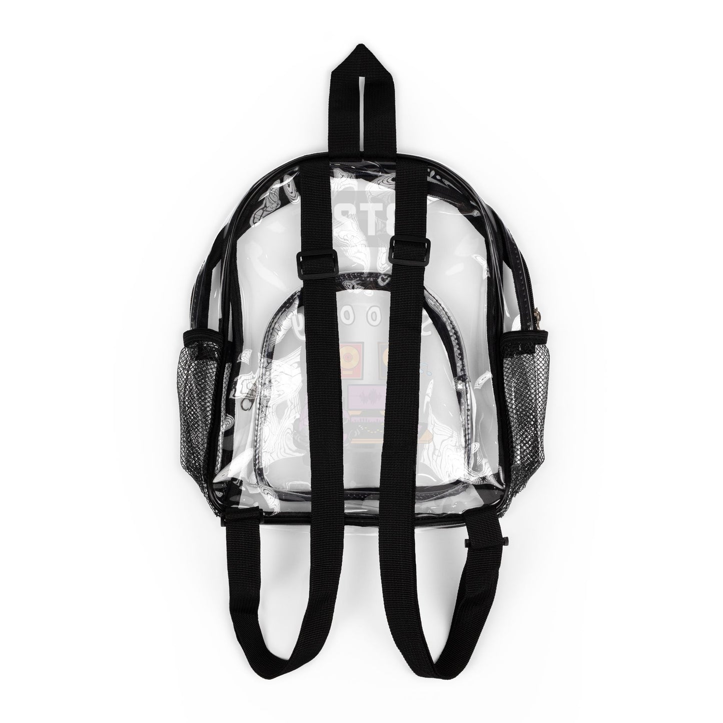 BT21 Shooky Clear Stadium Backpack Concert Bag (Fully Clear) — Stadium Approved