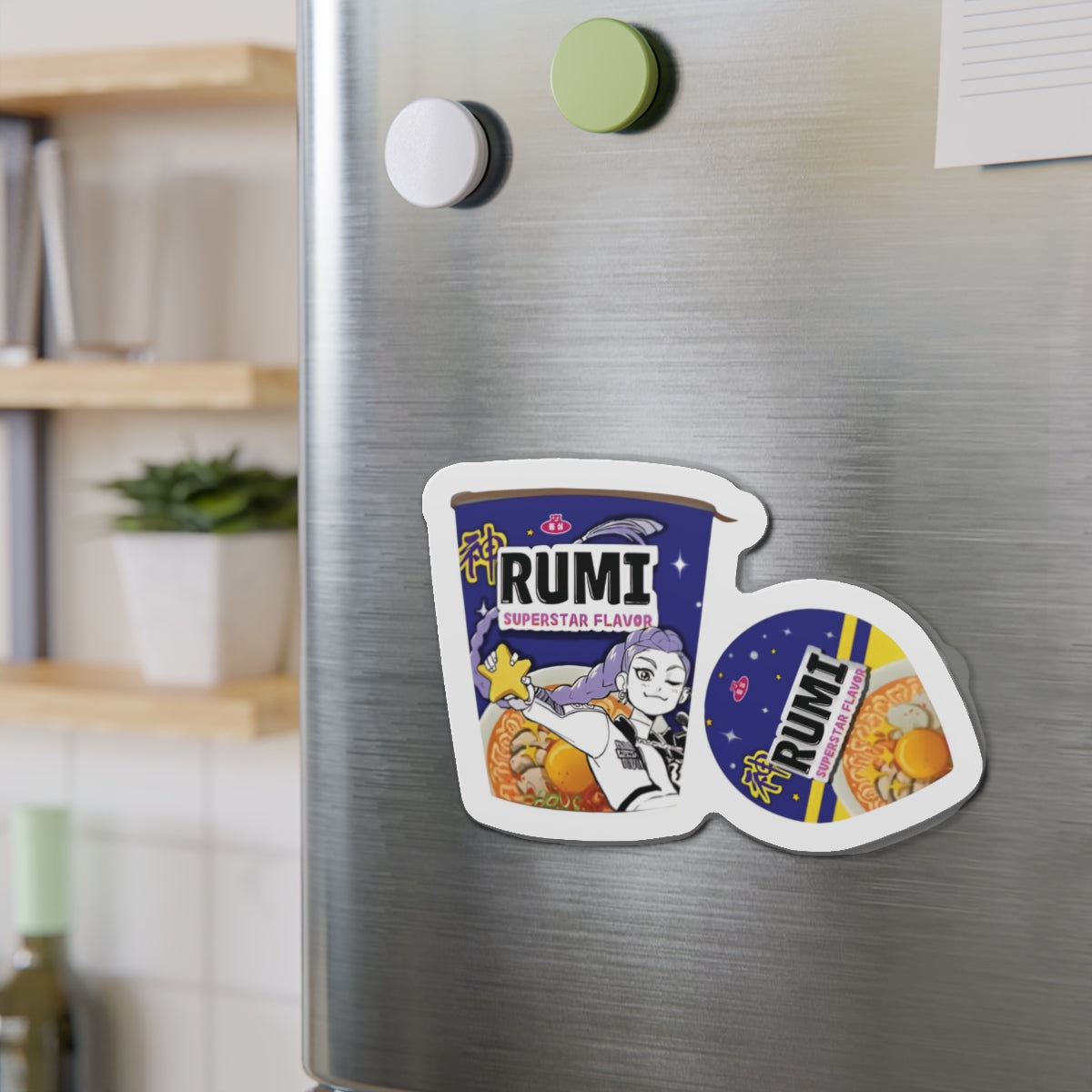 Kpop Demon Hunters Huntrix Rumi Ramen Cup Magnet