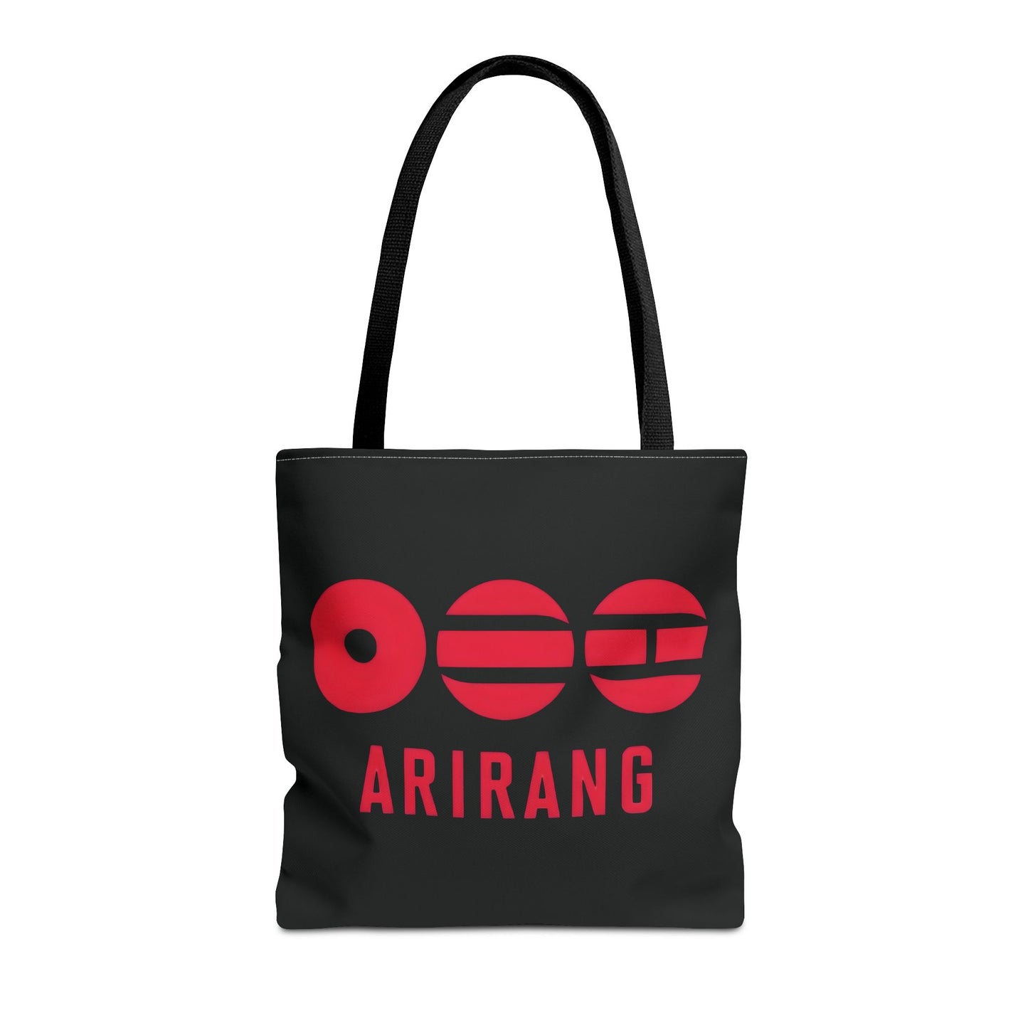 BTS Arirang 2026 World Tour Logo Design 1 Black Tote Bag