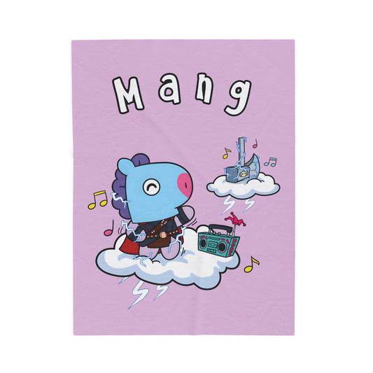Purple Mang Blanket - BT21 Single Design