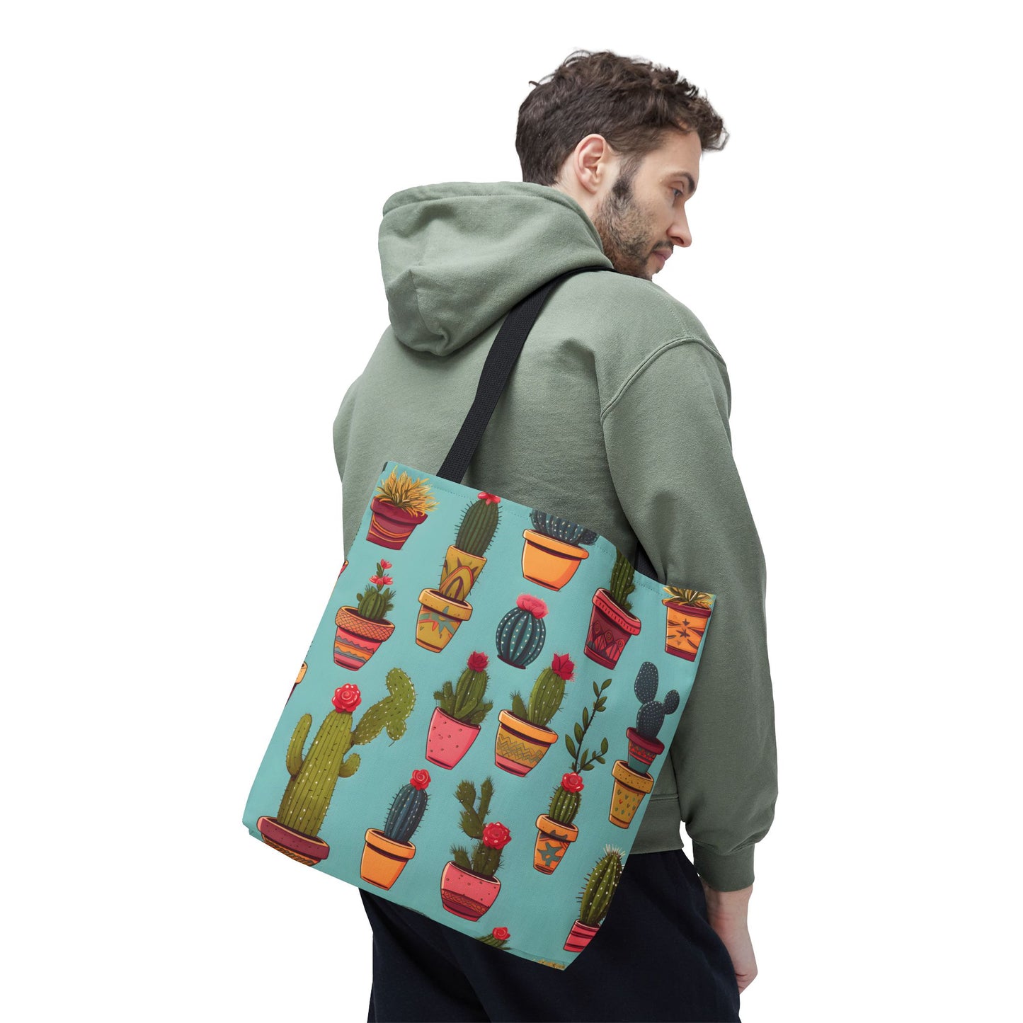 Cactus Pattern Tote Bag Design 7