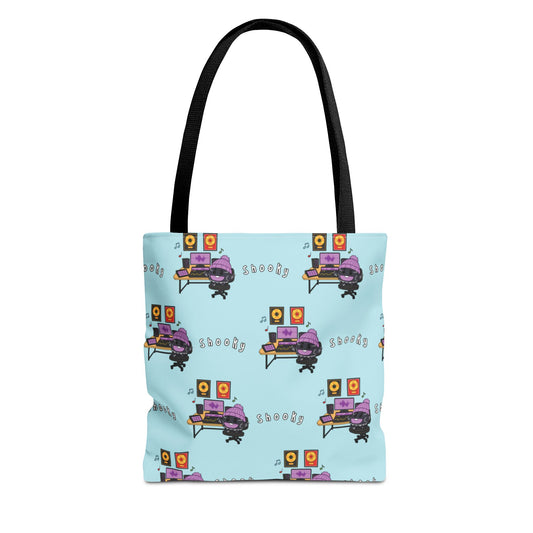 BT21 Shooky Blue Tote Bag Pattern Design
