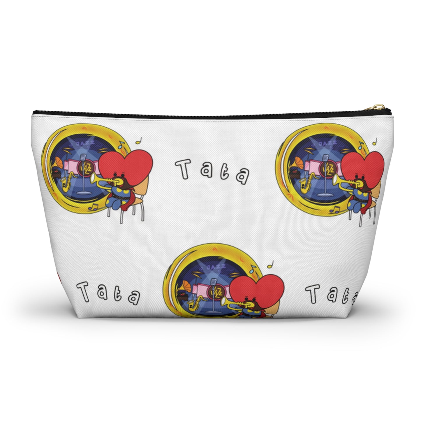 BT21 Tata White Pattern Travel Bag