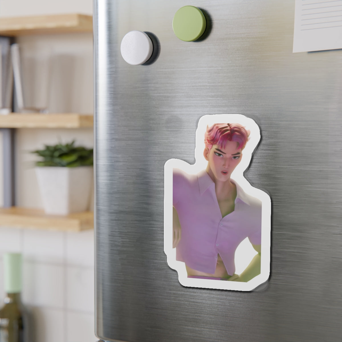 Kpop Demon Hunters Saja Boys Abby Saja In Bathhouse Magnet