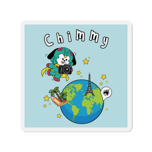 BT21 Chimmy Blue Car Magnet