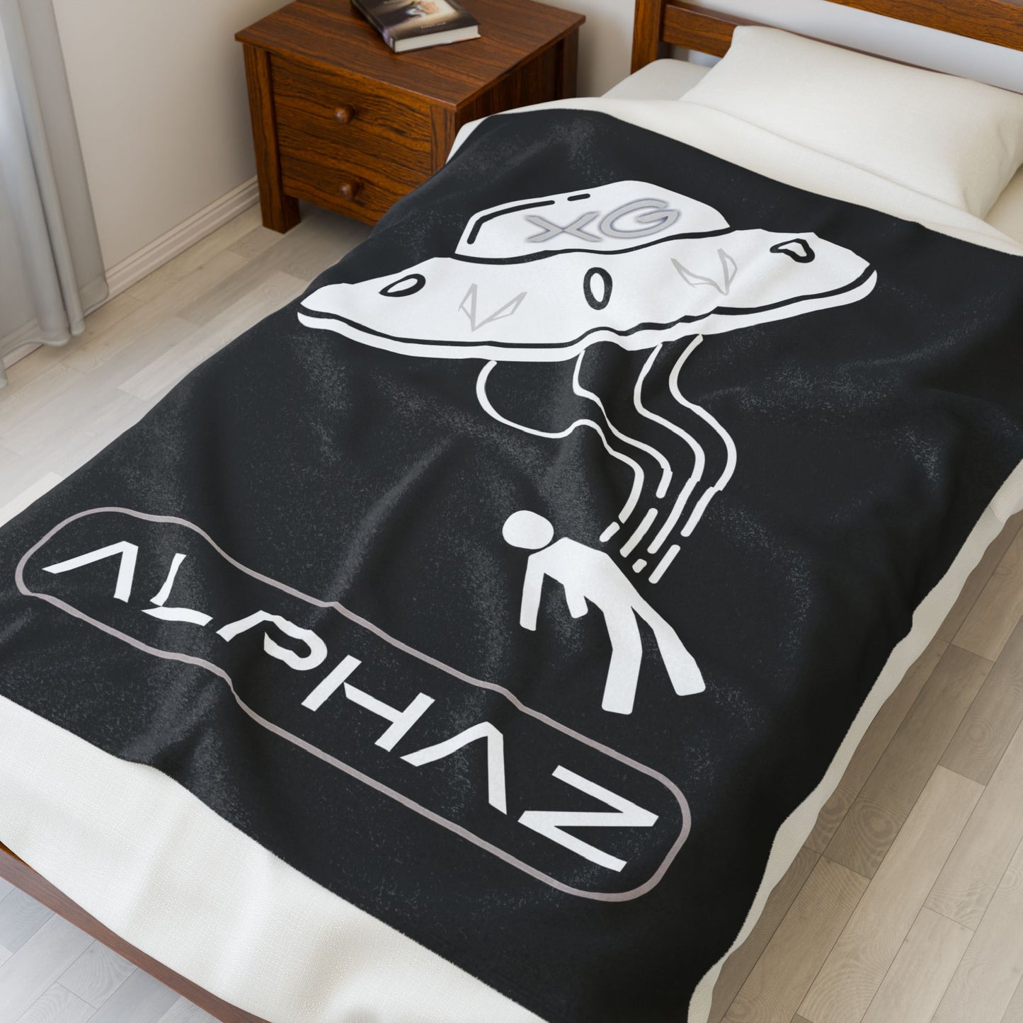 Black XG Alphaz Spaceship Blanket