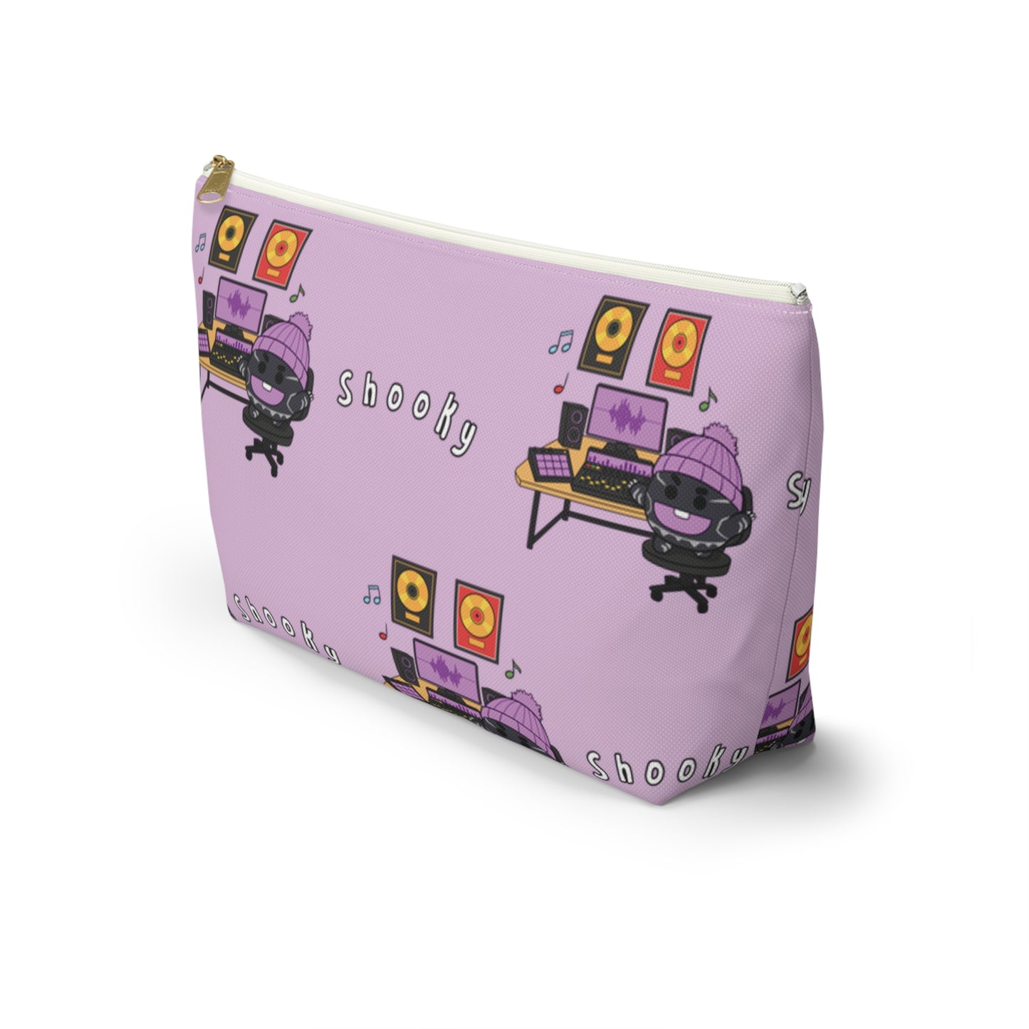 BT21 Shooky Purple Pattern Travel Bag