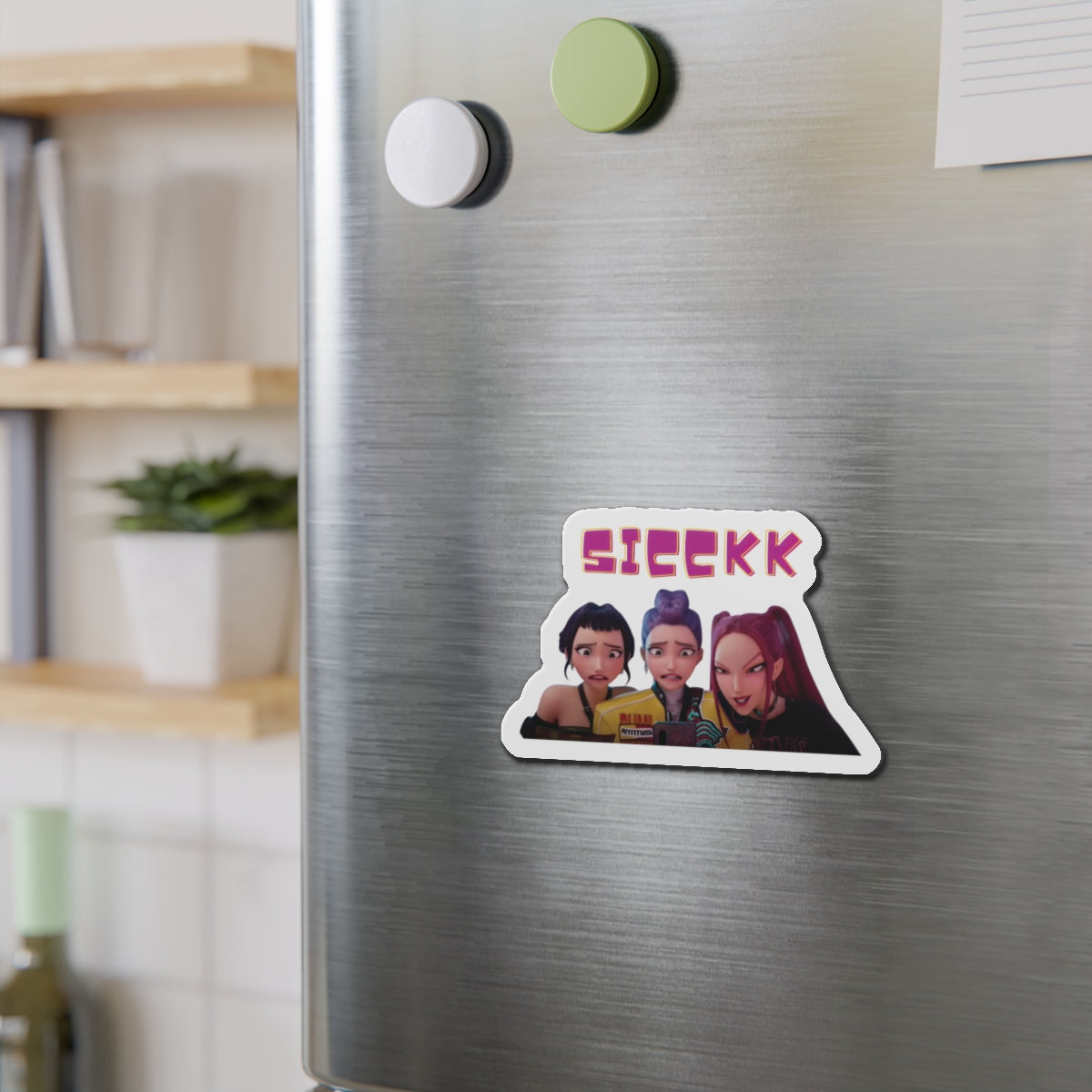 Kpop Demon Hunters Huntrix Rumi Mira Zoey Sick Magnet