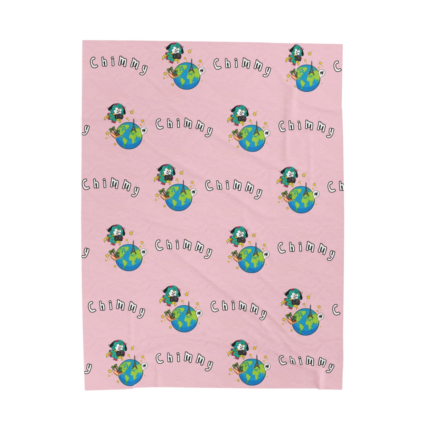 Pink Chimmy Blanket - BT21 Pattern Design