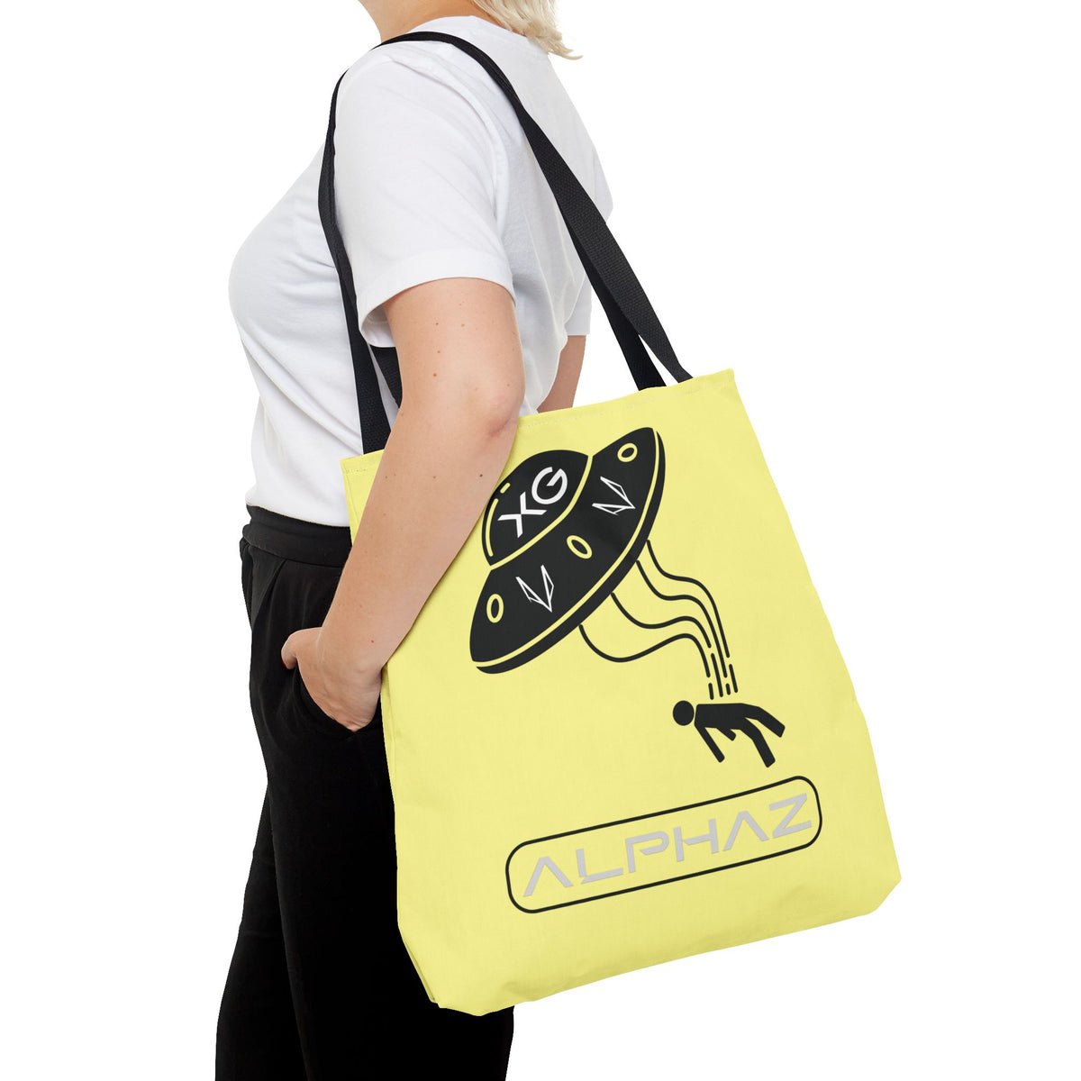 Yellow Chisa XG Spaceship Tote Bag Design 4