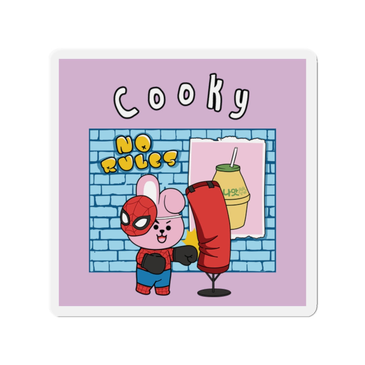 BT21 Cooky Purple Magnet