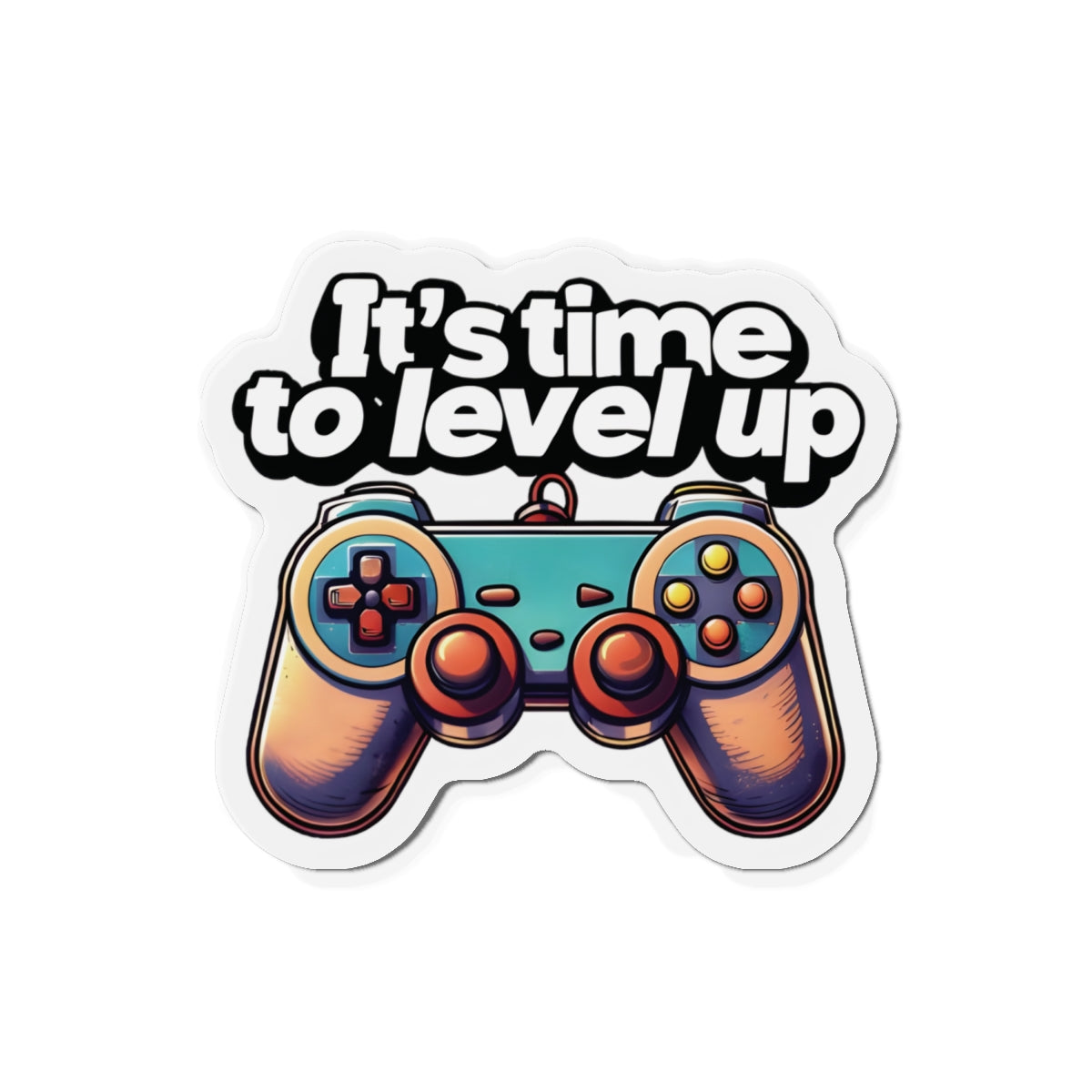 It's Time to Level Up Magnet - Motivational