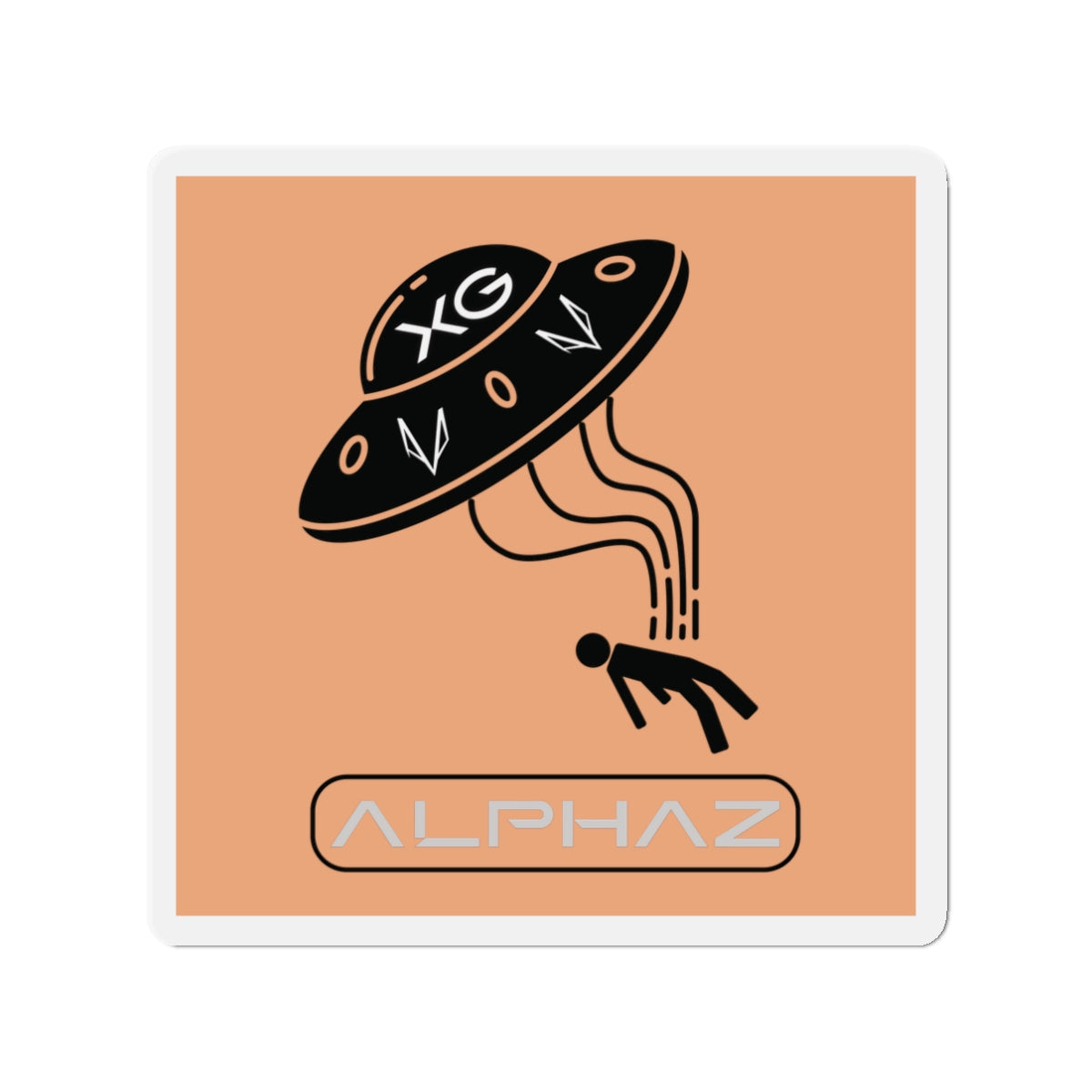 Orange XG Juria Spaceship Magnet