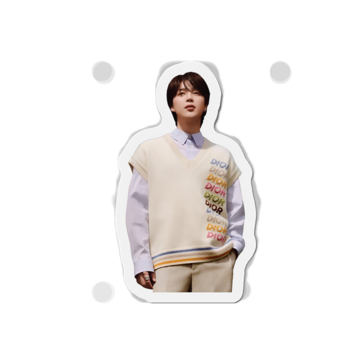 BTS Park Jimin Dior Photoshoot Wearing a Sweater Magnet