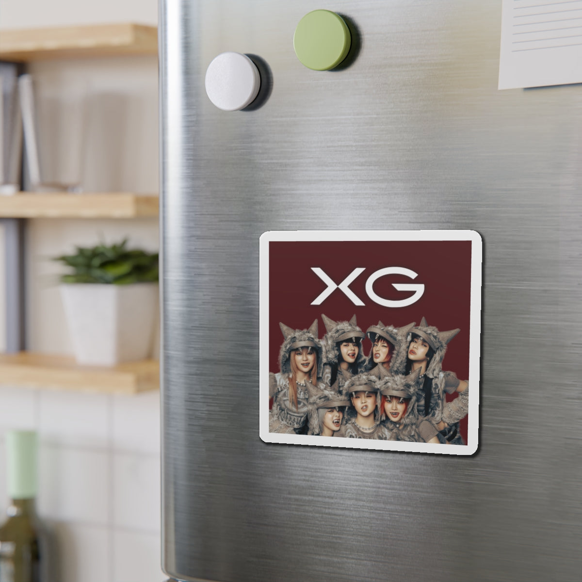 Maroon BG XG Woke Up Magnet 1