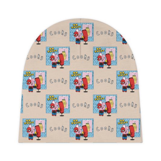 BT21 Cooky Beige Baby Beanie Pattern