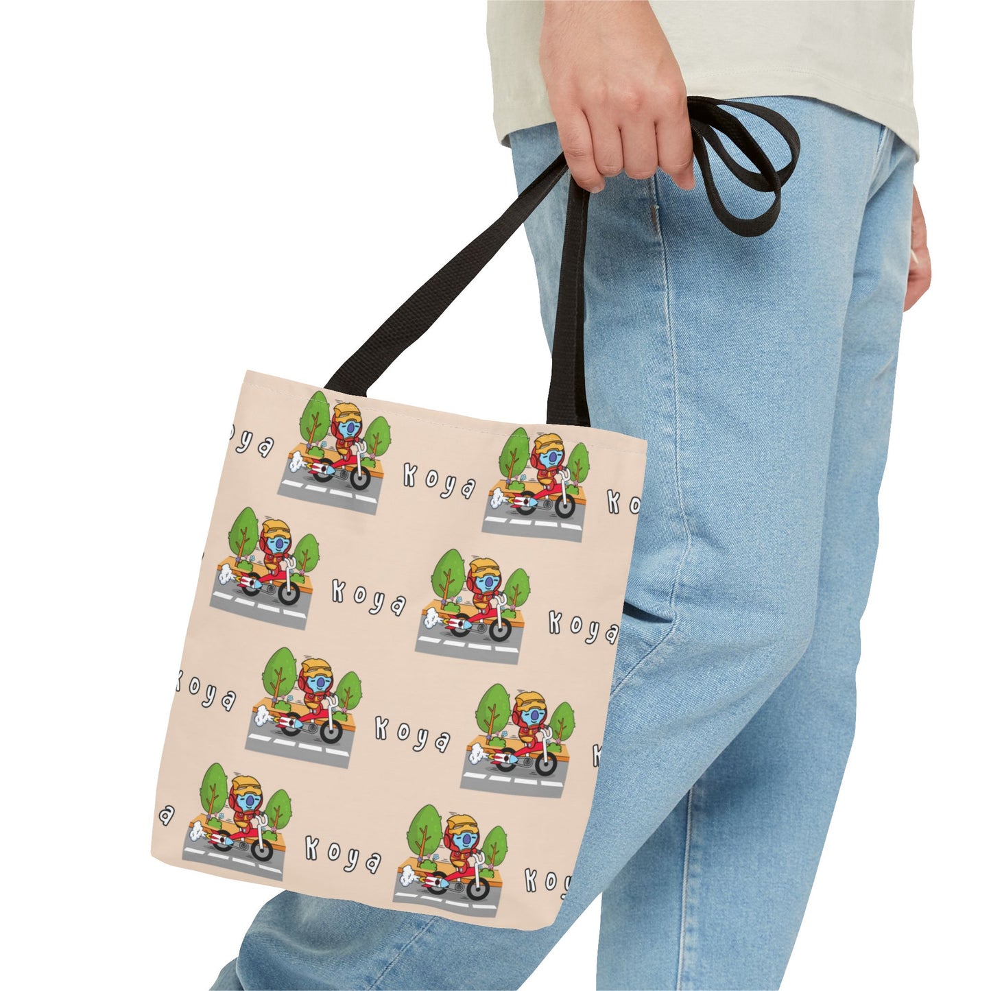 BT21 Koya Beige Tote Bag Pattern Design
