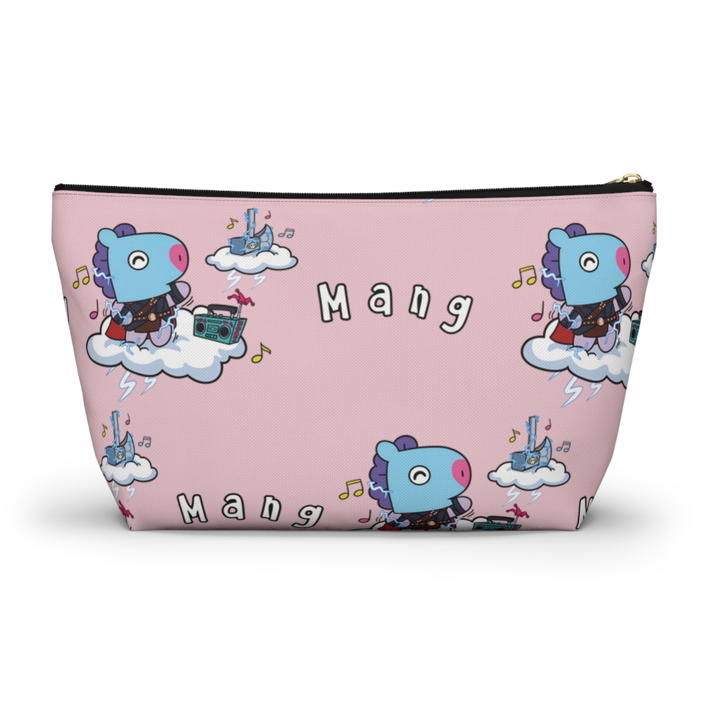 BT21 Mang Pink Pattern Travel Bag