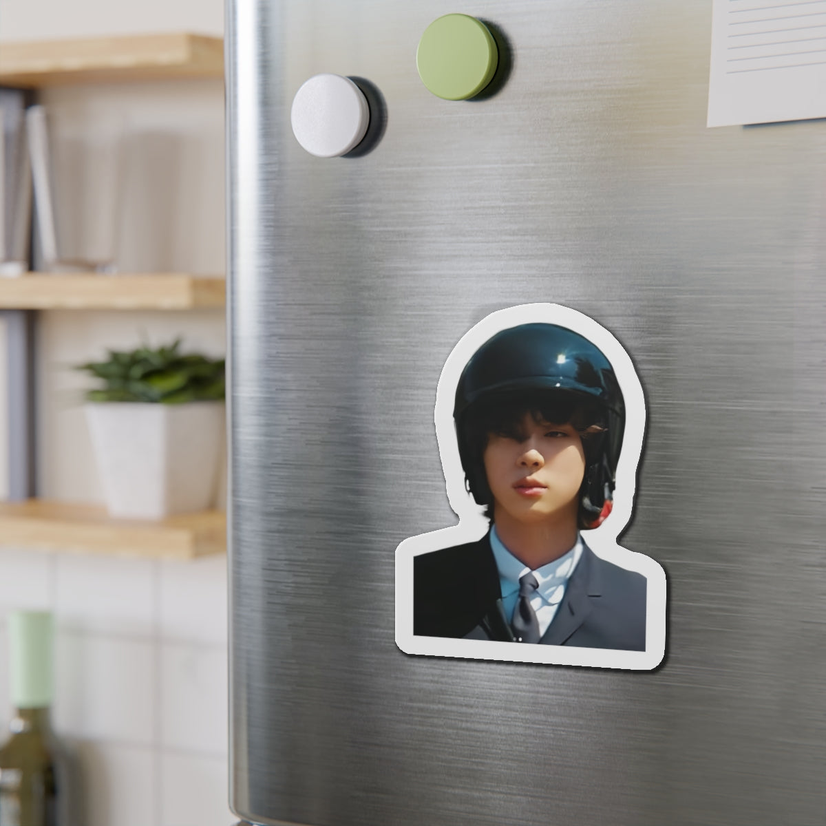 Kim SeokjinThe Astronaut Single Album Wearing a Helmet Jin Magnet