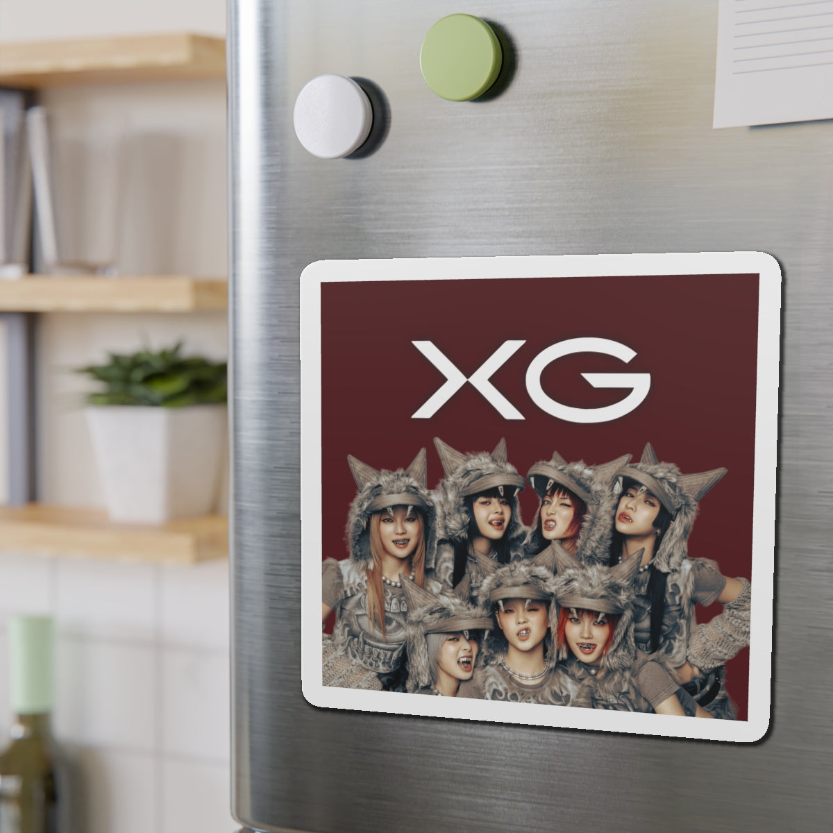 Maroon BG XG Woke Up Magnet 1