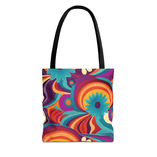 Retro Pattern Tote Bag Design 9