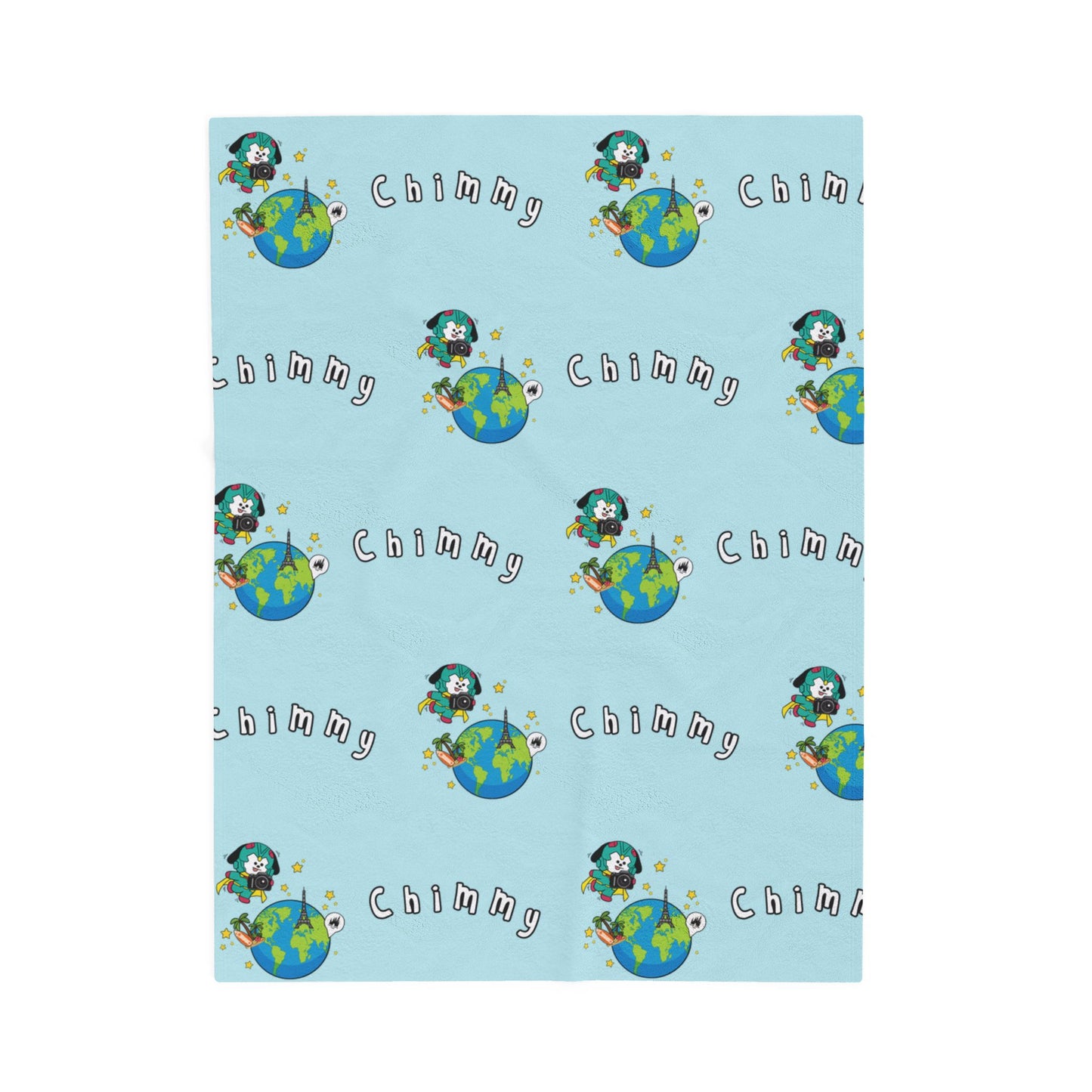 Blue Chimmy Blanket - BT21 Pattern Design