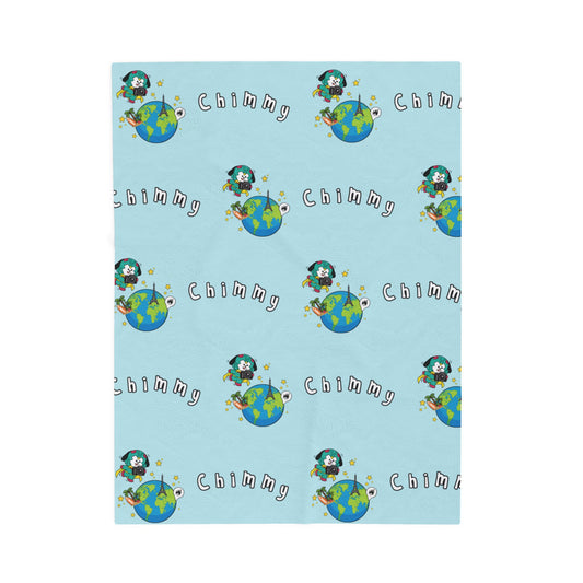 Blue Chimmy Blanket - BT21 Pattern Design