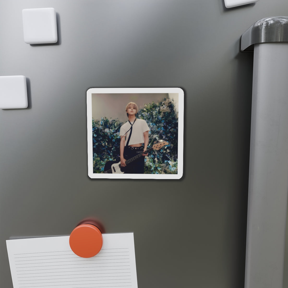 BTS Park Jimin Muse Album Photoshoot Holding a Guitar Magnet