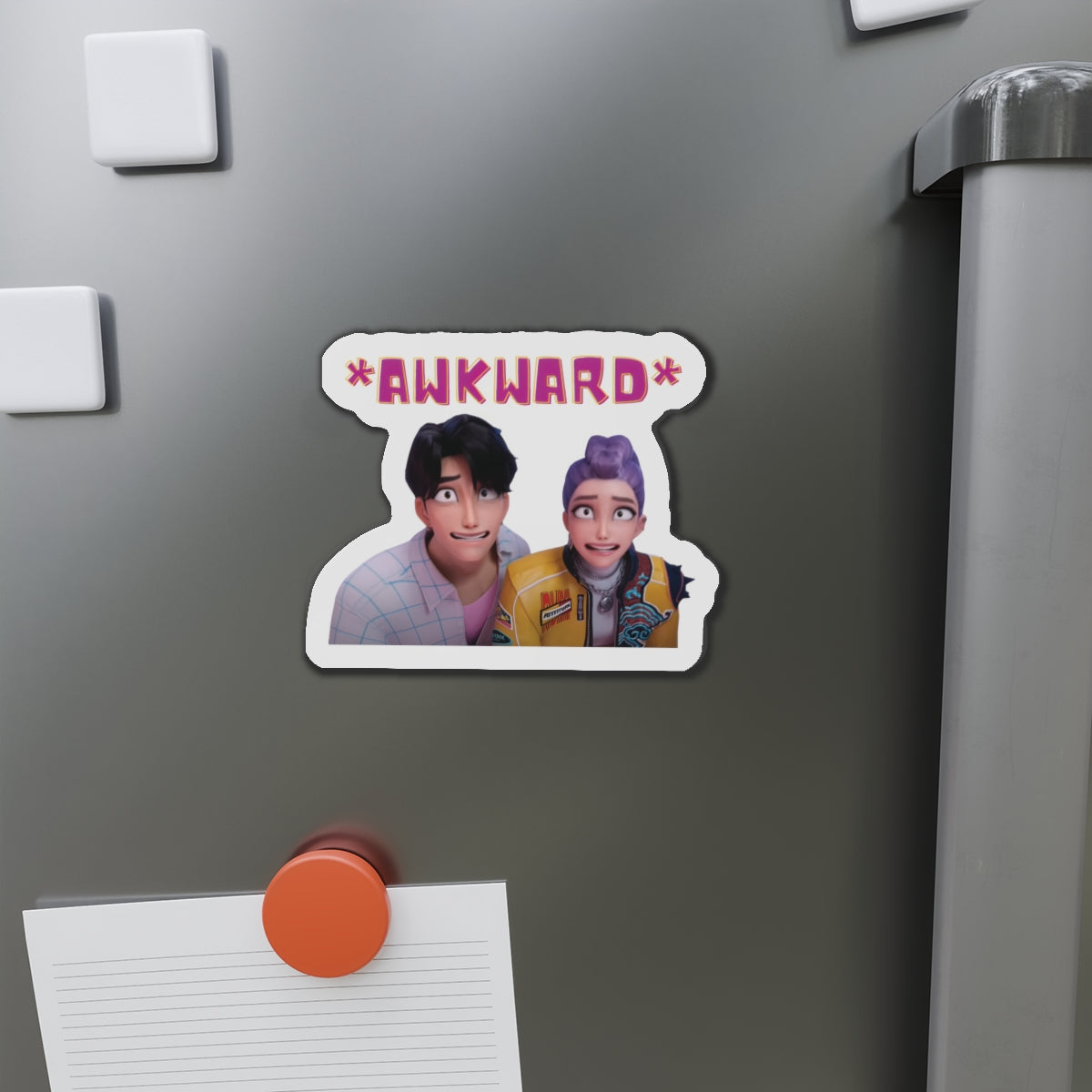 Kpop Demon Hunters Rumi and Jinu Rujinu Fan Signing Awkward Moment Magnet