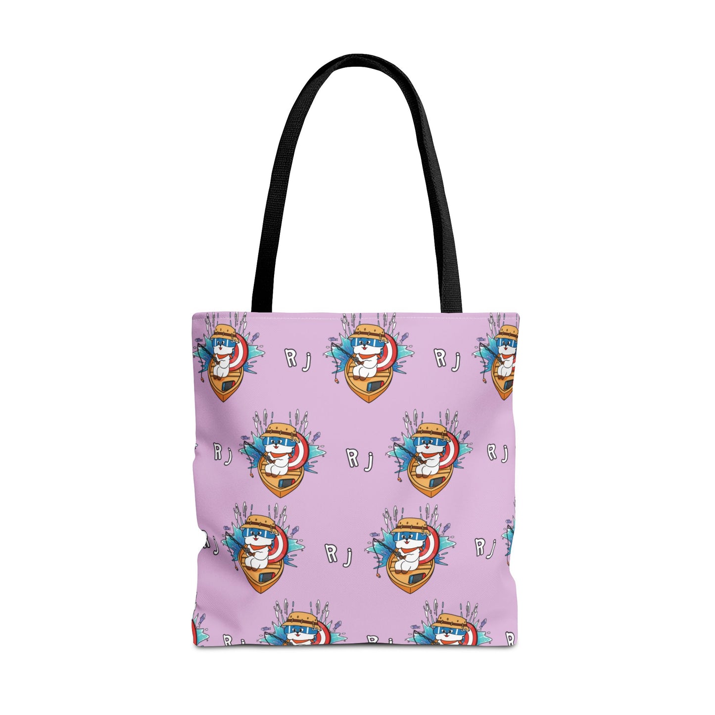 BT21 RJ Purple Tote Bag Pattern Design