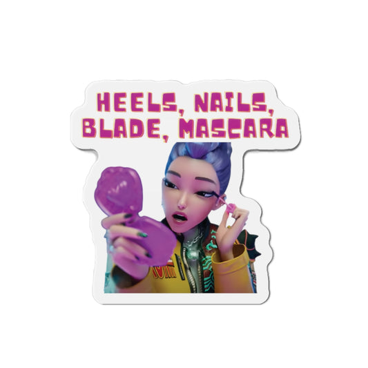 Kpop Demon Hunters Huntrix Rumi Heels Nails Blade Mascara Magnet