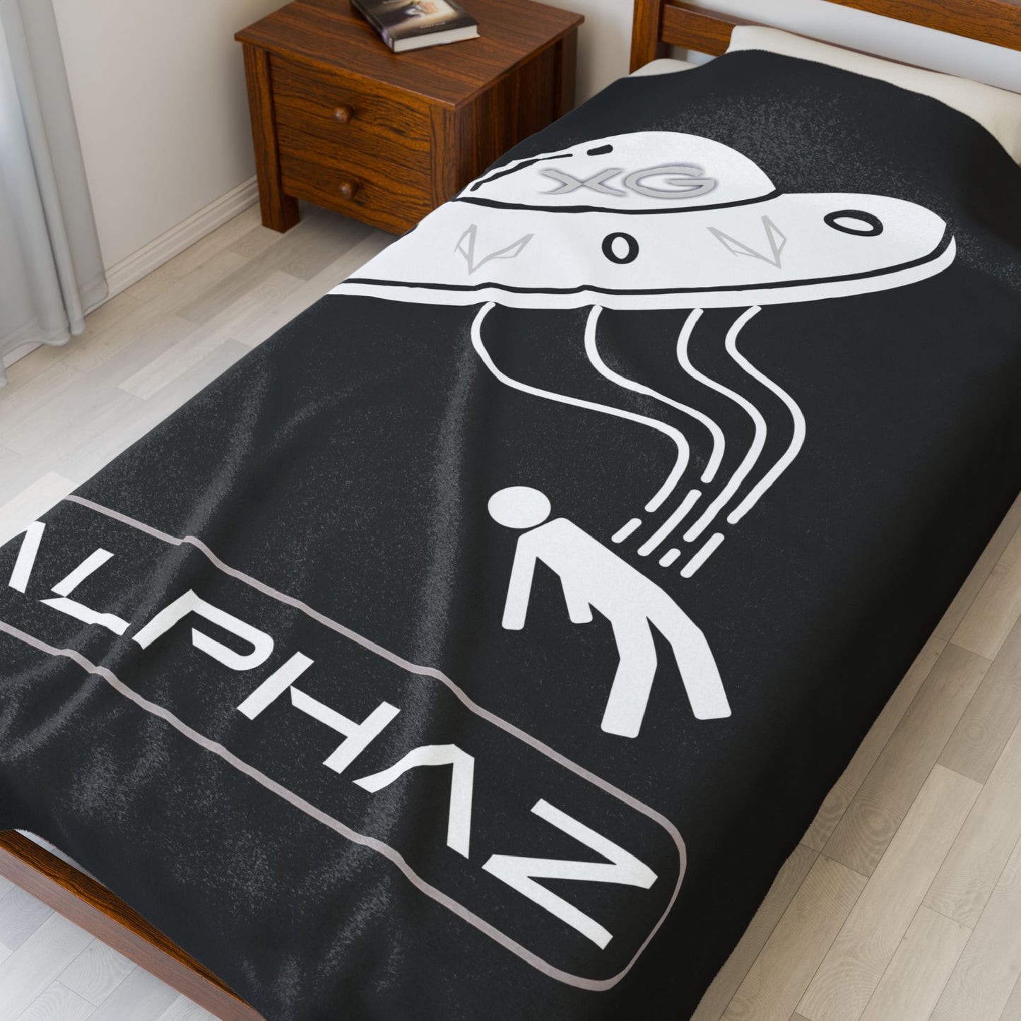 Black XG Alphaz Spaceship Blanket