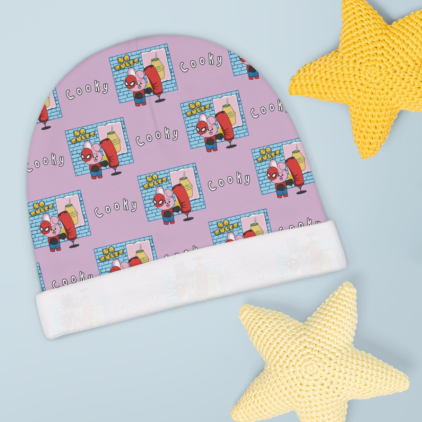BT21 Cooky Purple Baby Beanie Pattern