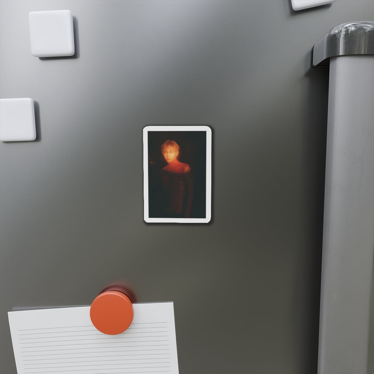 BTS Kim Taehyung Layover Album Photoshoot Red Outfit Pose 2 Magnet