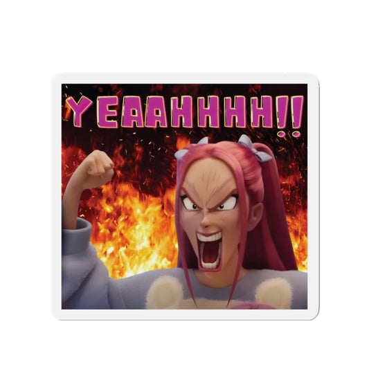 Kpop Demon Hunters Huntrix Mira YEAHHH Funny Face Magnet