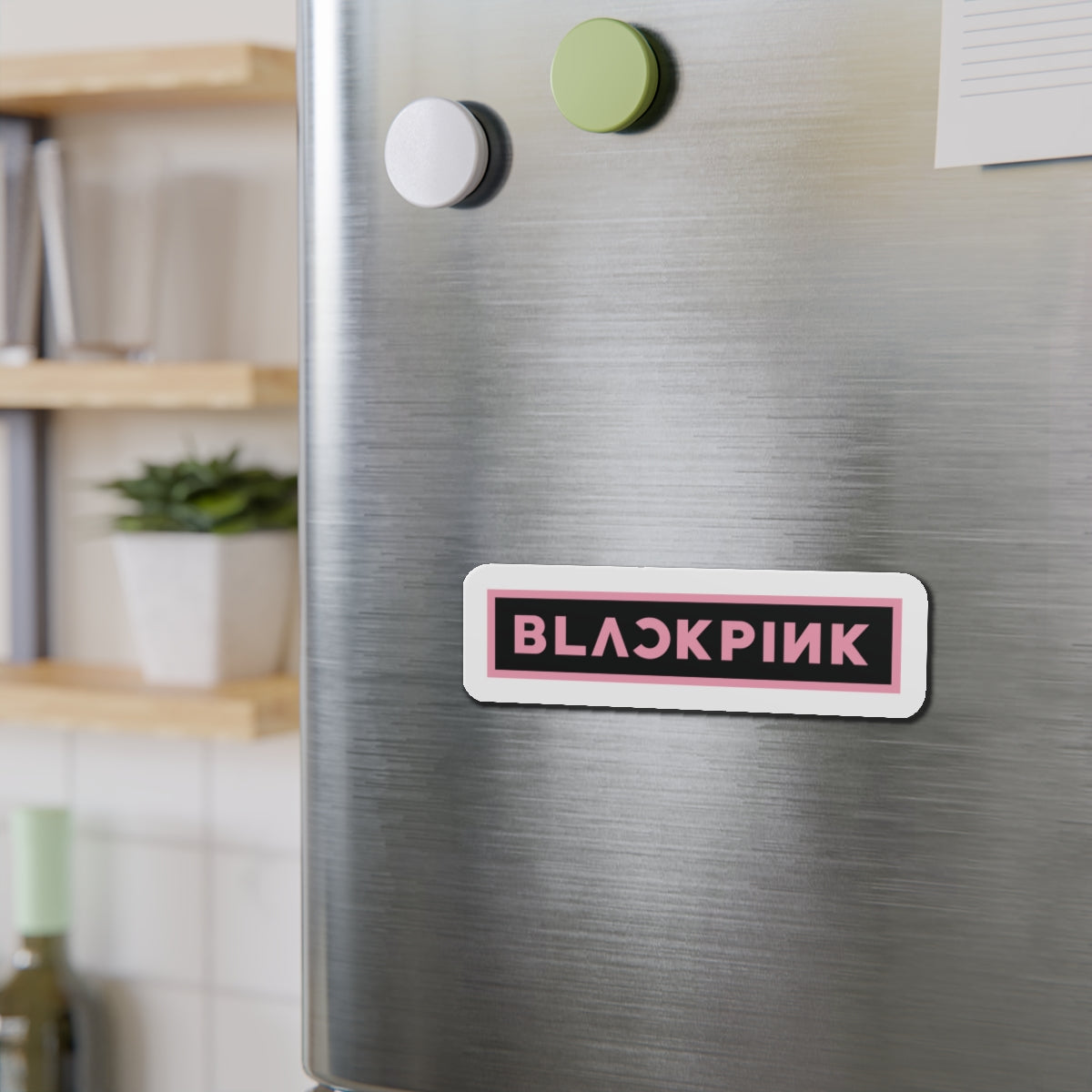 Black Pink Logo Magnet