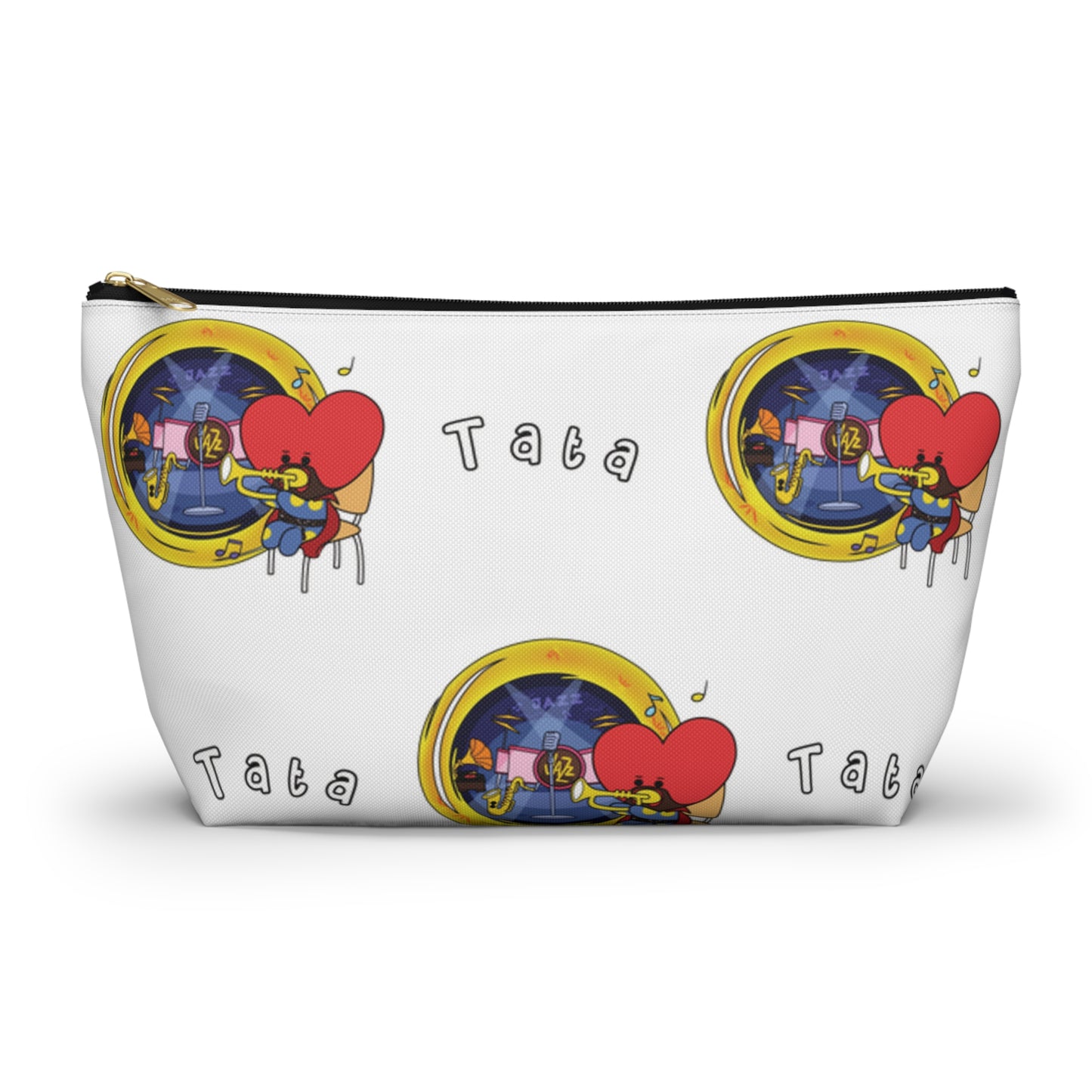 BT21 Tata White Pattern Travel Bag