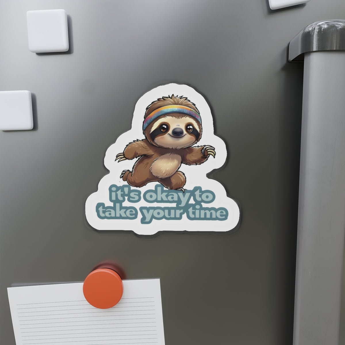 It's Okay to Take Your Time Sloth Running Magnet - Motivational