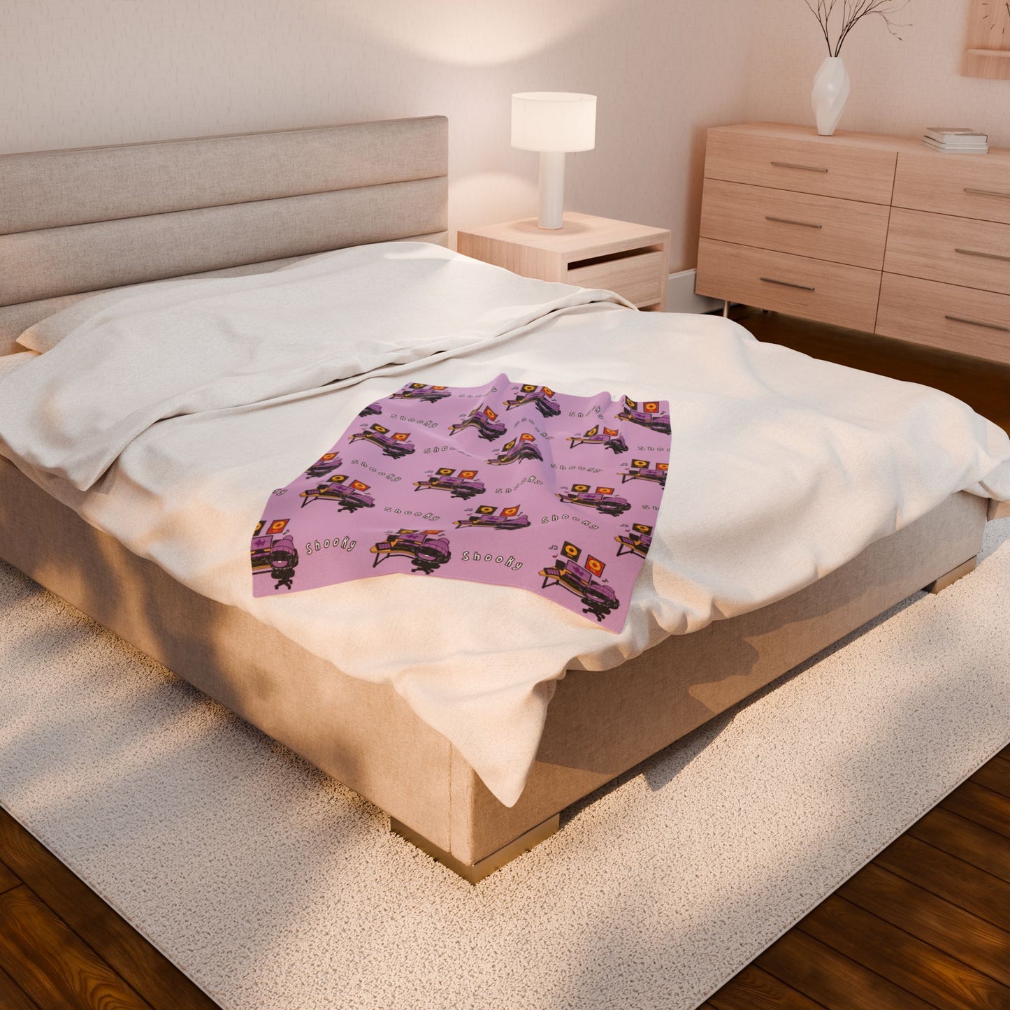 Purple Shooky Blanket - BT21 Pattern Design