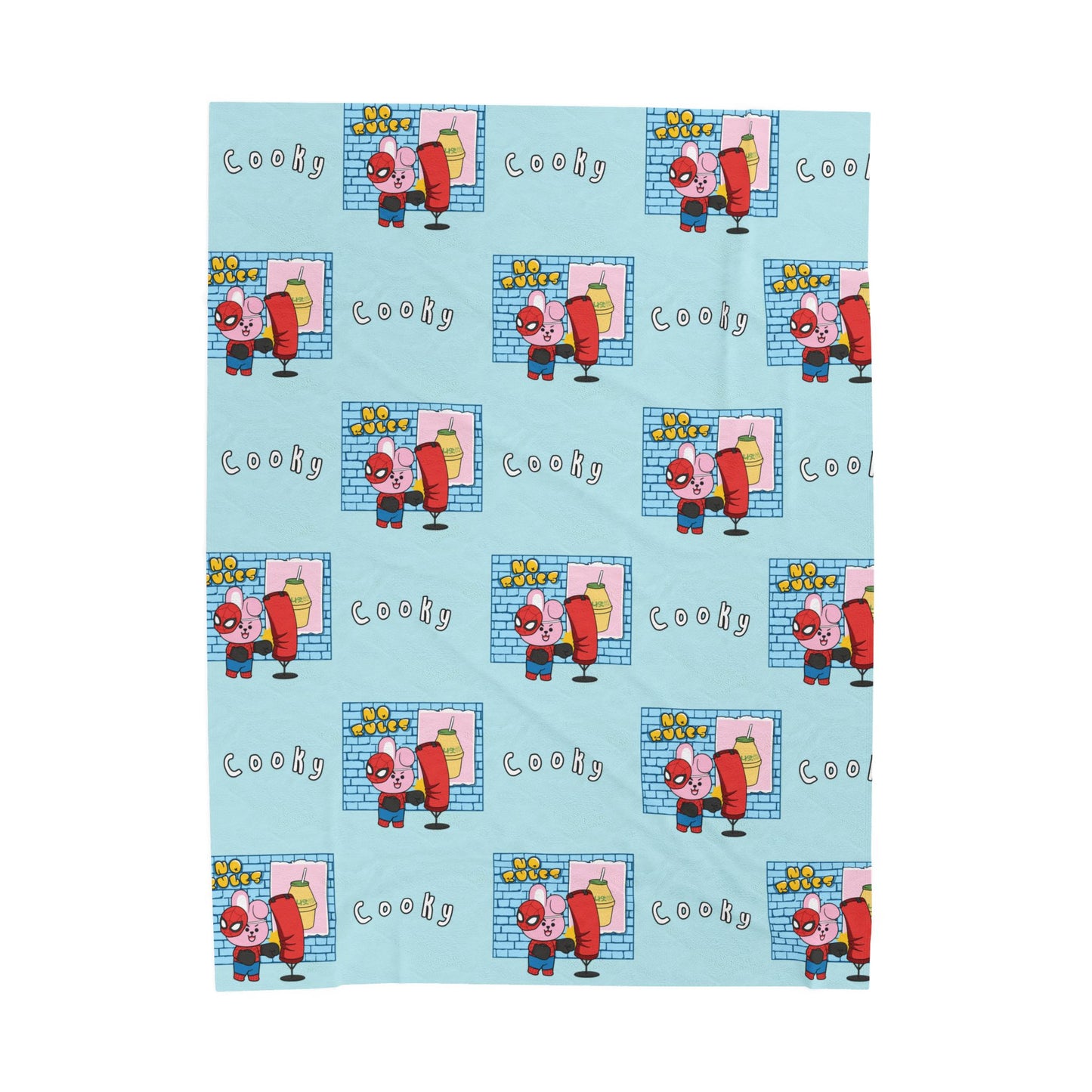 Blue Cooky Blanket - BT21 Pattern Design