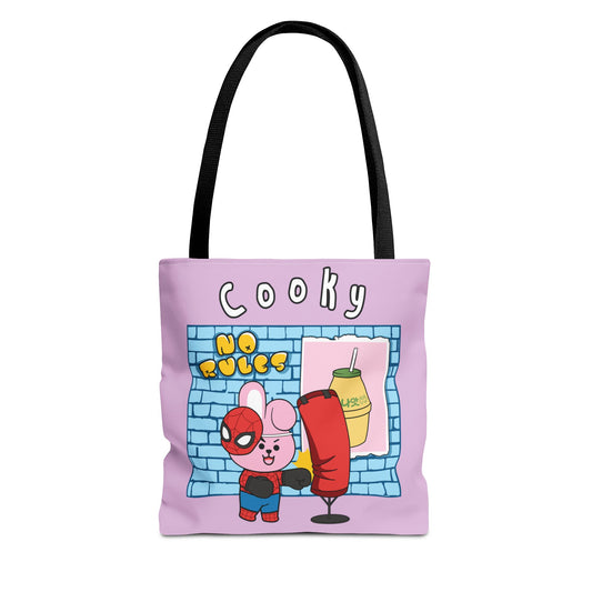 BT21 Cooky Purple Tote Bag Single Design
