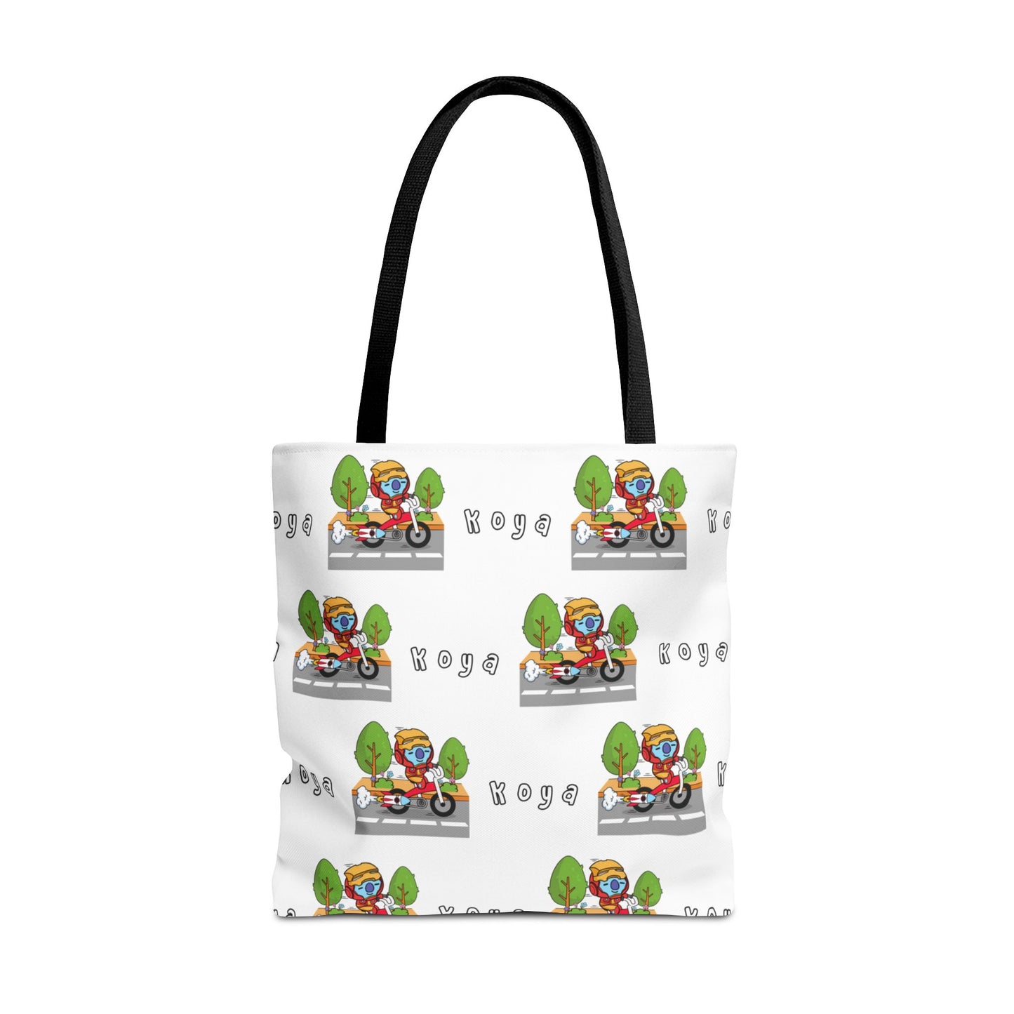 BT21 Koya White Tote Bag Pattern Design