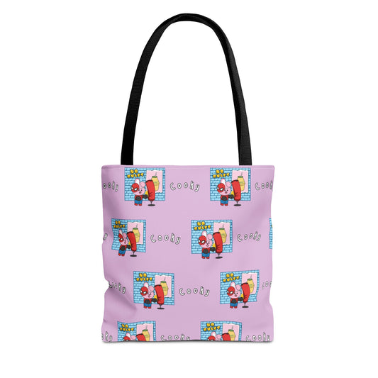 BT21 Cooky Purple Tote Bag Pattern Design